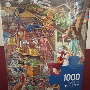 HEYE New, sealed 1000 piece jigsaw puzzle "In The Attic"